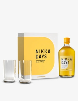 Nikka Days blended whisky 700ml with two glasses - British product