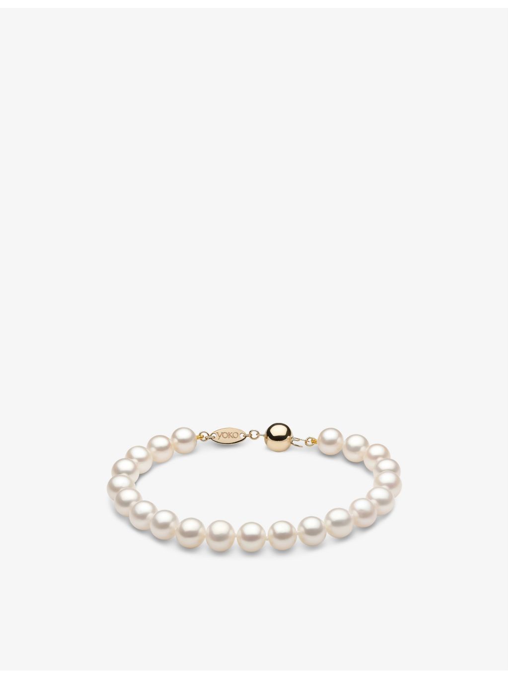 Yoko London 18ct gold freshwater pearl bracelet, UK version