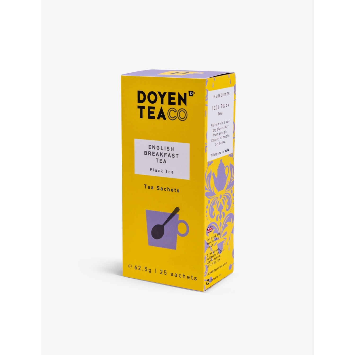 Doyen Tea Co English Breakfast teabags 25 bags 62.5g - British product