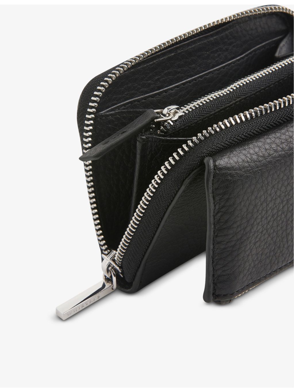 Whistles Bibi leather purse with grained leather finish (British brand)