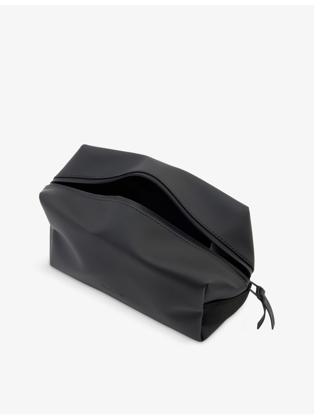 Rains small coated-canvas wash bag, imported from the UK