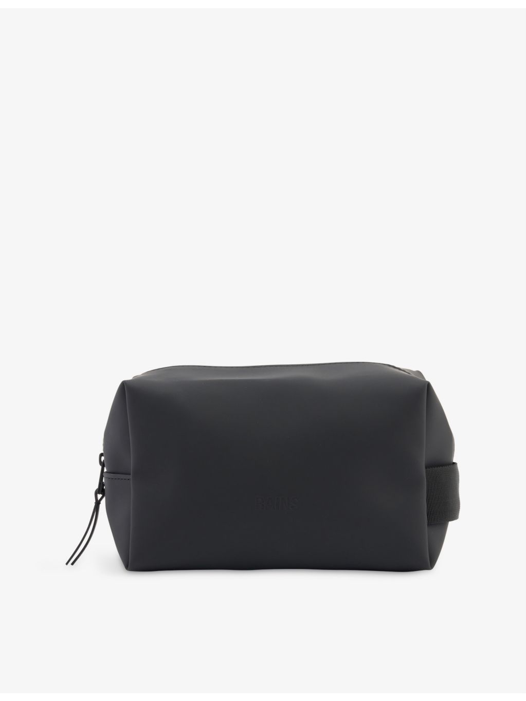 Rains small coated-canvas wash bag, imported from the UK