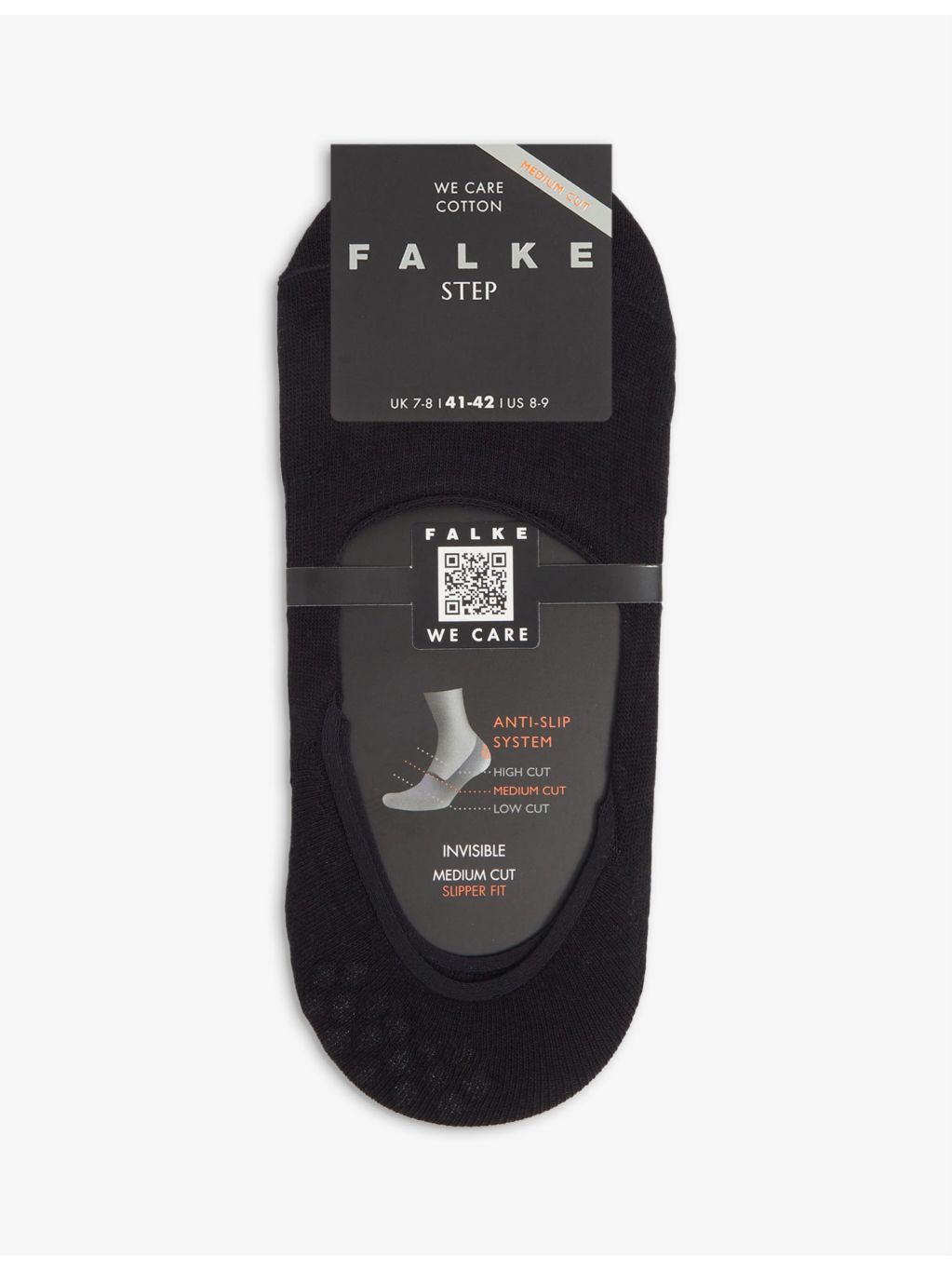 FALKE socks medium-cut invisible cotton-blend - British product