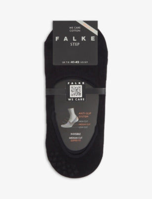 FALKE Step Medium-Cut Invisible Cotton-Blend Socks