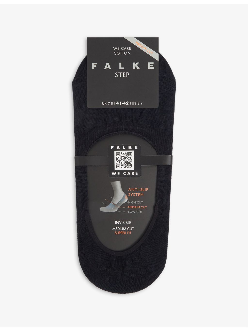 FALKE medium-cut invisible cotton-blend socks - British product