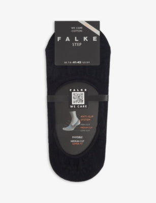 FALKE Step Medium-Cut Invisible Cotton-Blend Socks