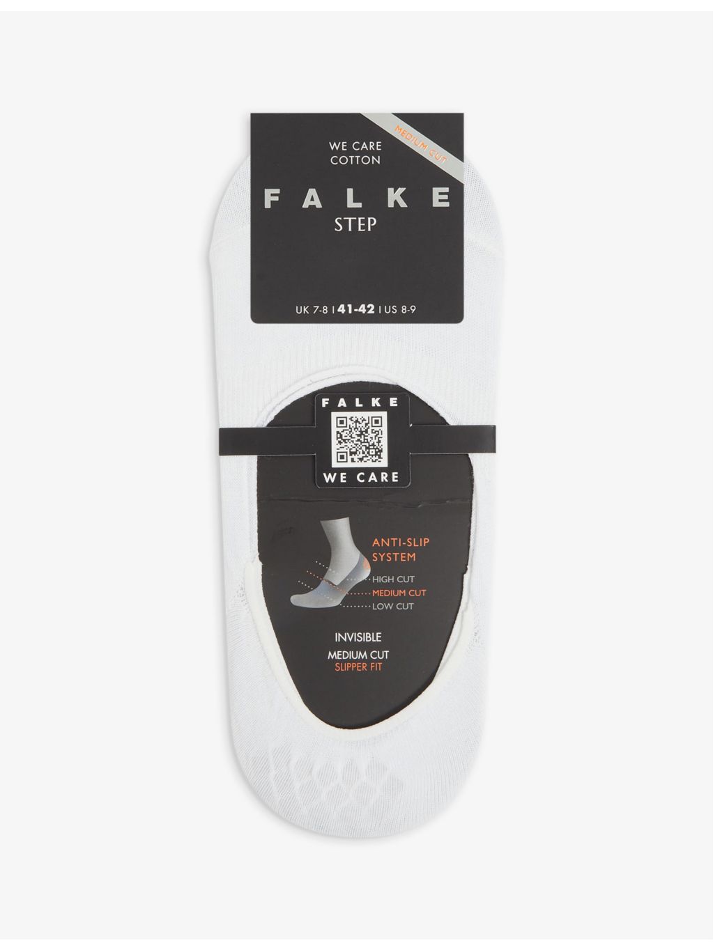 FALKE medium-cut invisible cotton-blend socks - British product