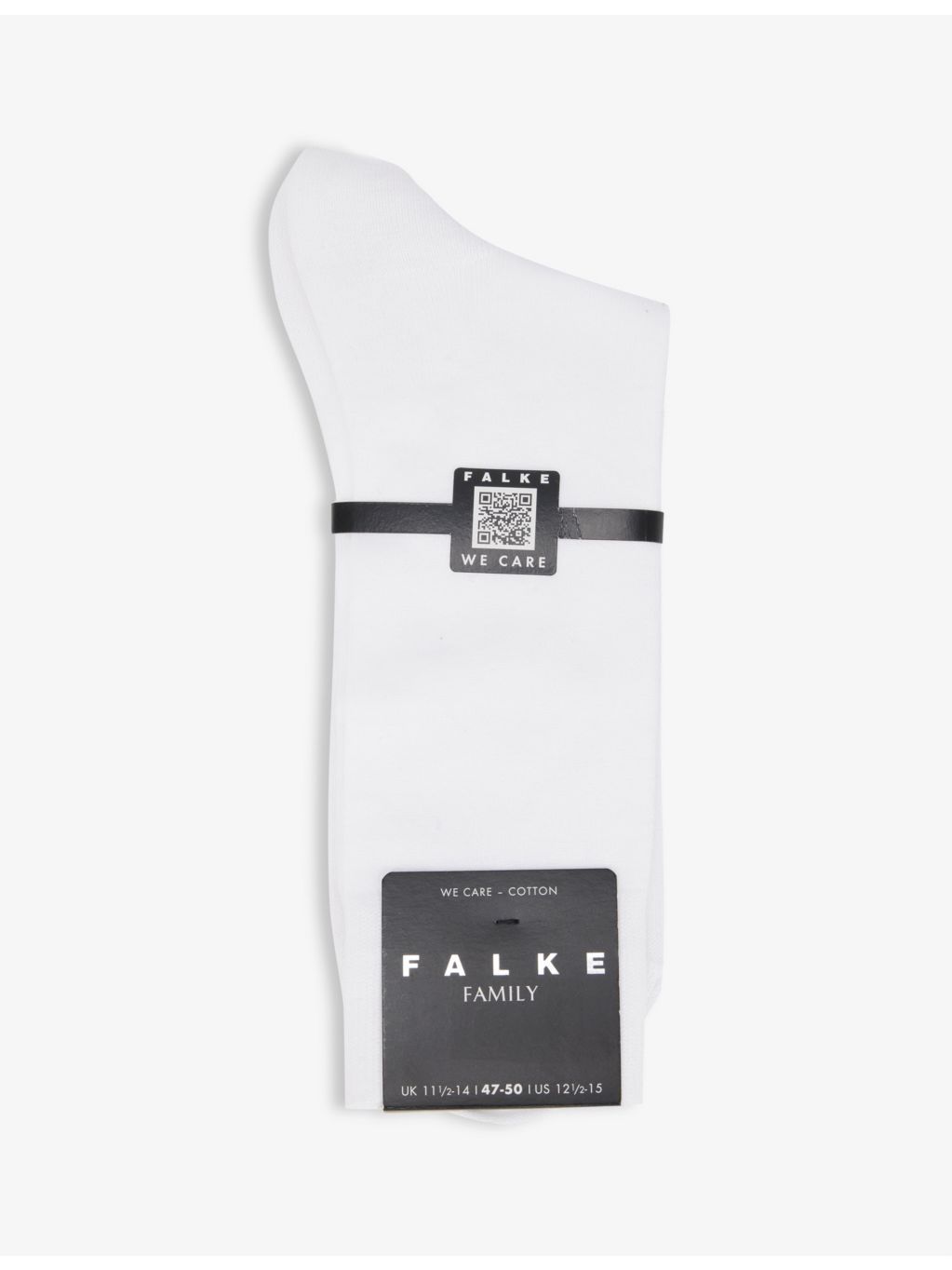 FALKE family ribbed stretch-cotton socks, imported from the UK