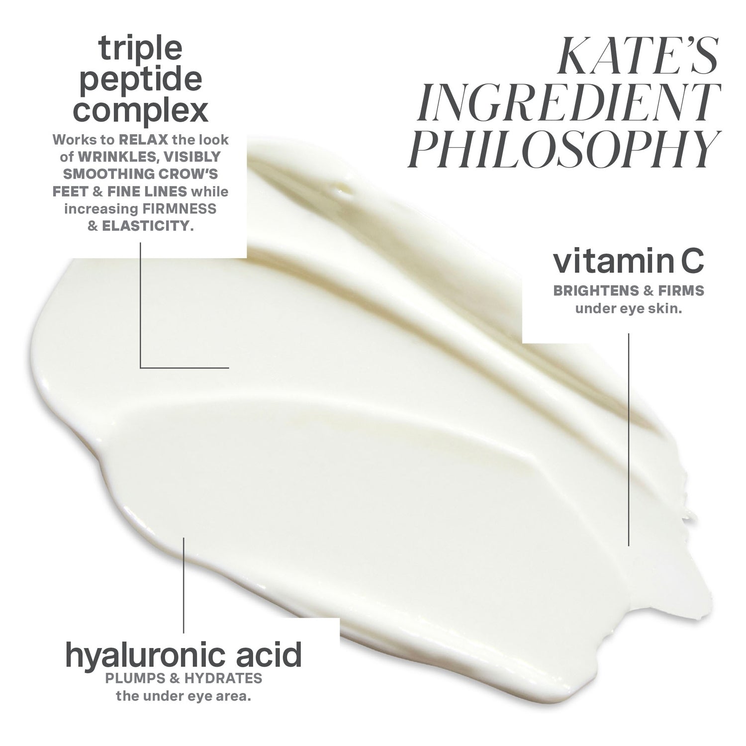 KateCeuticals lifting eye cream 15ml, imported from the UK