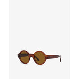 Giorgio Armani AR903M round acetate tortoiseshell sunglasses, imported from the UK
