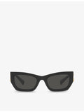 Miu Miu MU 09WS rectangle acetate sunglasses, UK version