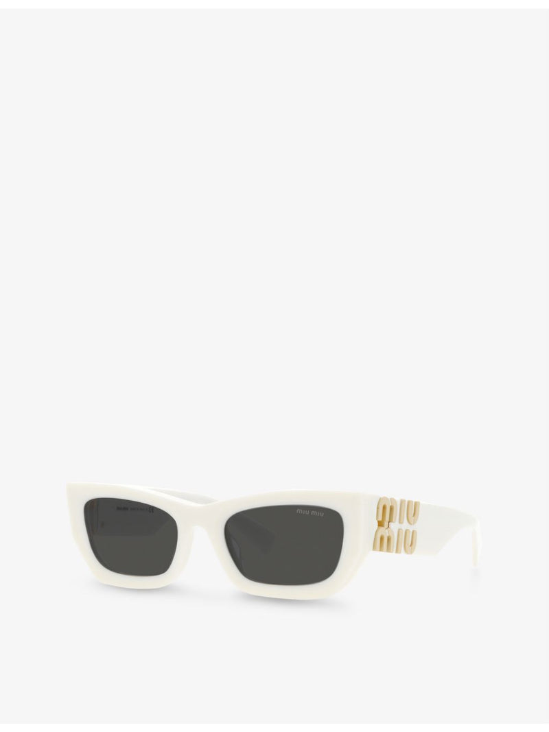 Miu Miu MU 09WS rectangle-frame acetate sunglasses, UK version