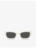 Miu Miu MU 09WS rectangle-frame acetate sunglasses, UK version