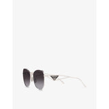 Prada PR 57YS aviator sunglasses in steel and polyamide (British brand)