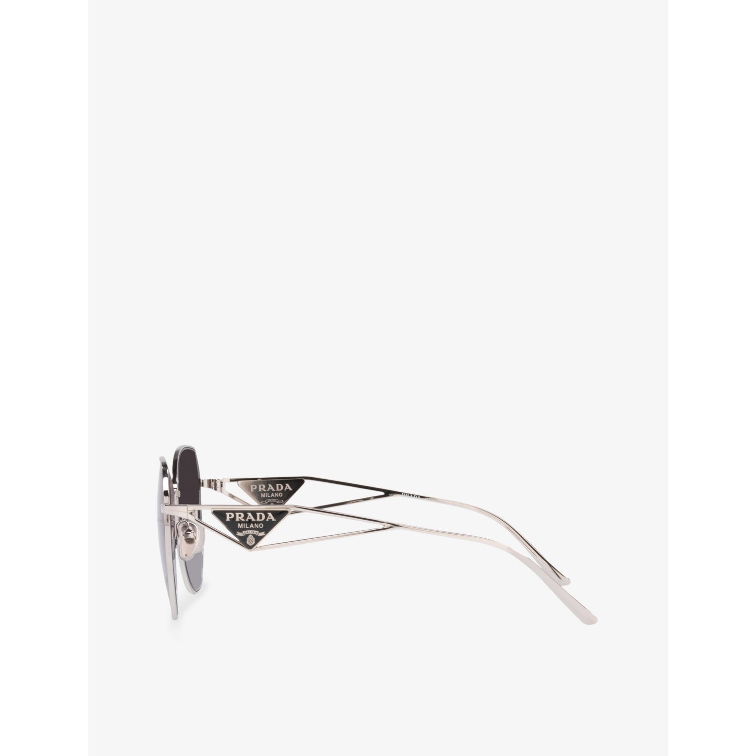 Prada PR 57YS aviator sunglasses in steel and polyamide (British brand)