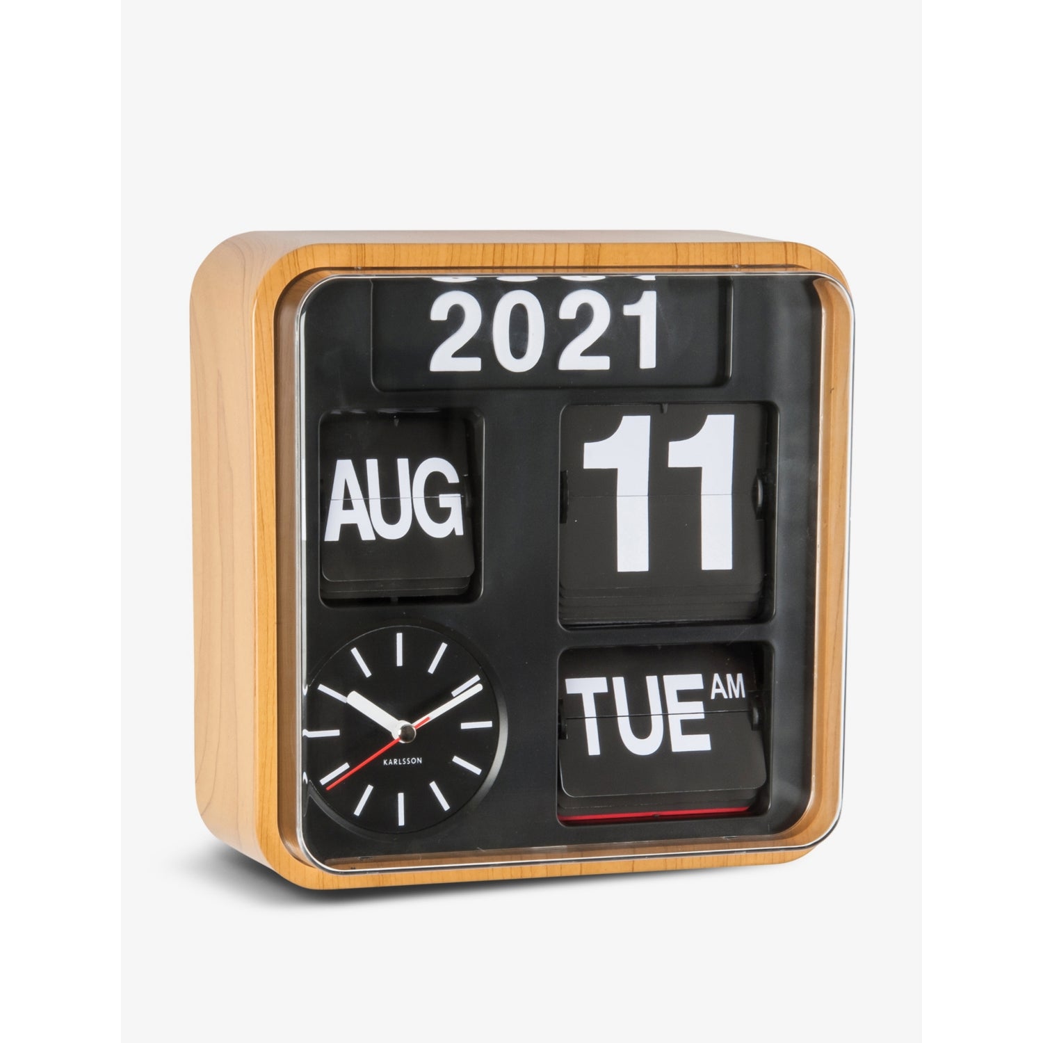 Karlsson Mini Flip mechanical wall clock 24.5cm (British brand)
