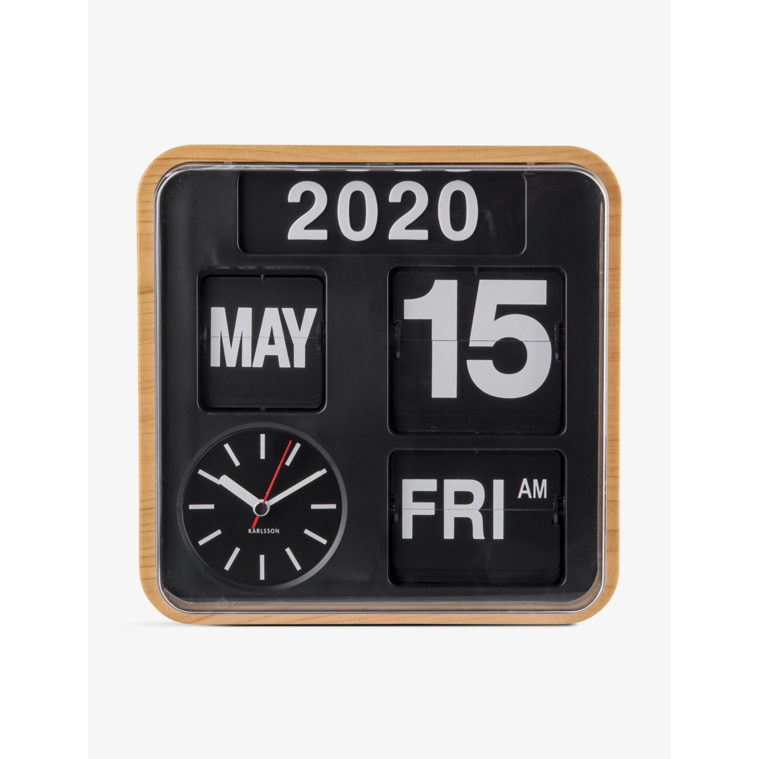 Karlsson Mini Flip mechanical wall clock 24.5cm (British brand)