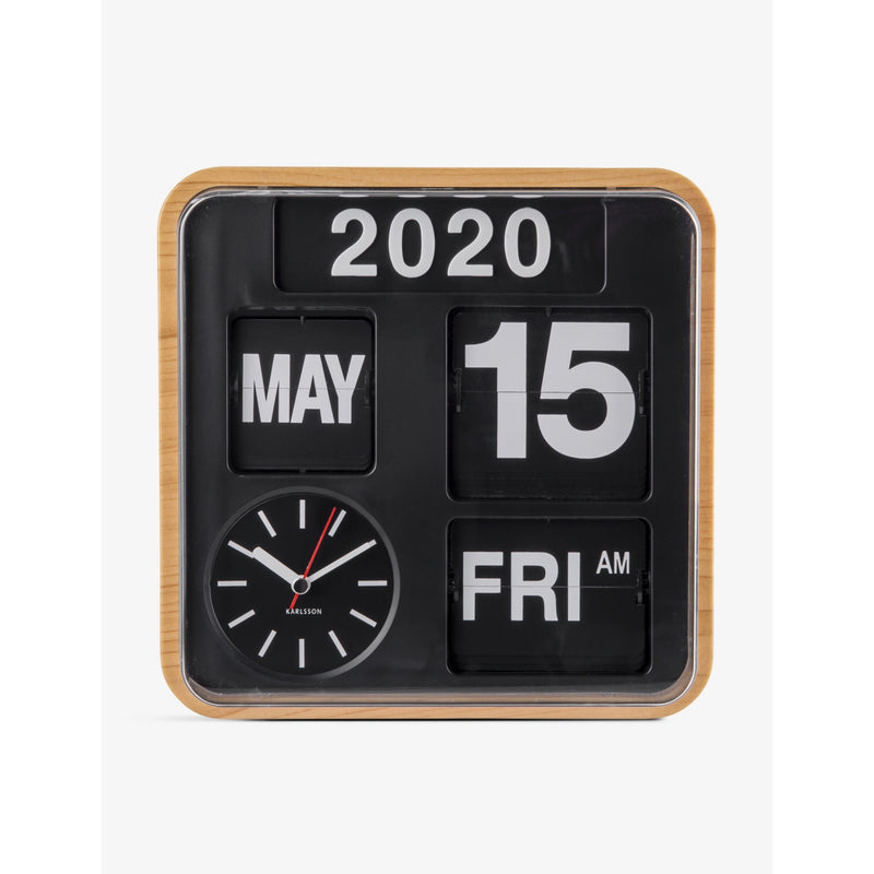 Karlsson Mini Flip mechanical wall clock 24.5cm (British brand)