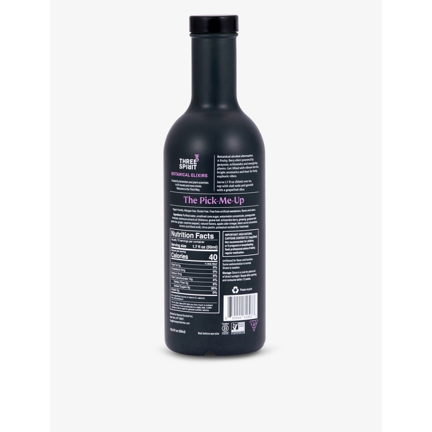 Three Spirit The Livener elixir 500ml (British brand)