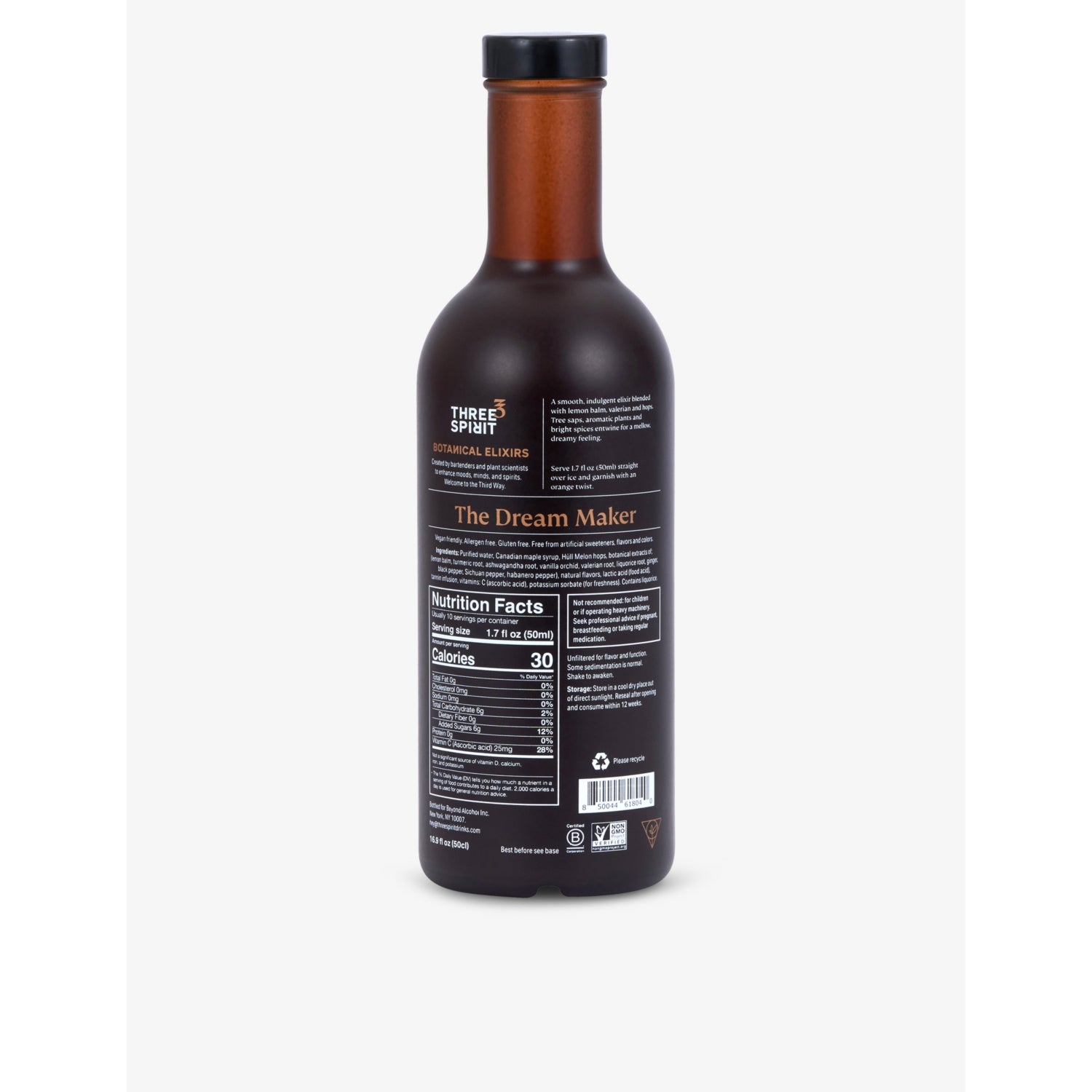 Three Spirit Nightcap elixir 500ml - British product