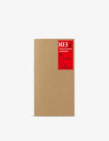 Traveler's Company blank notebook refill 21cm x 11cm, UK version