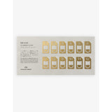 Traveler's Company brass number clips pack of 12, imported from the UK
