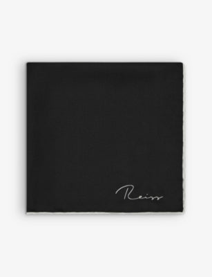 Reiss Ceremony silk pocket square 32cm (British brand)