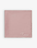 Reiss Ceremony Logo-Print Silk Pocket Square 32cm