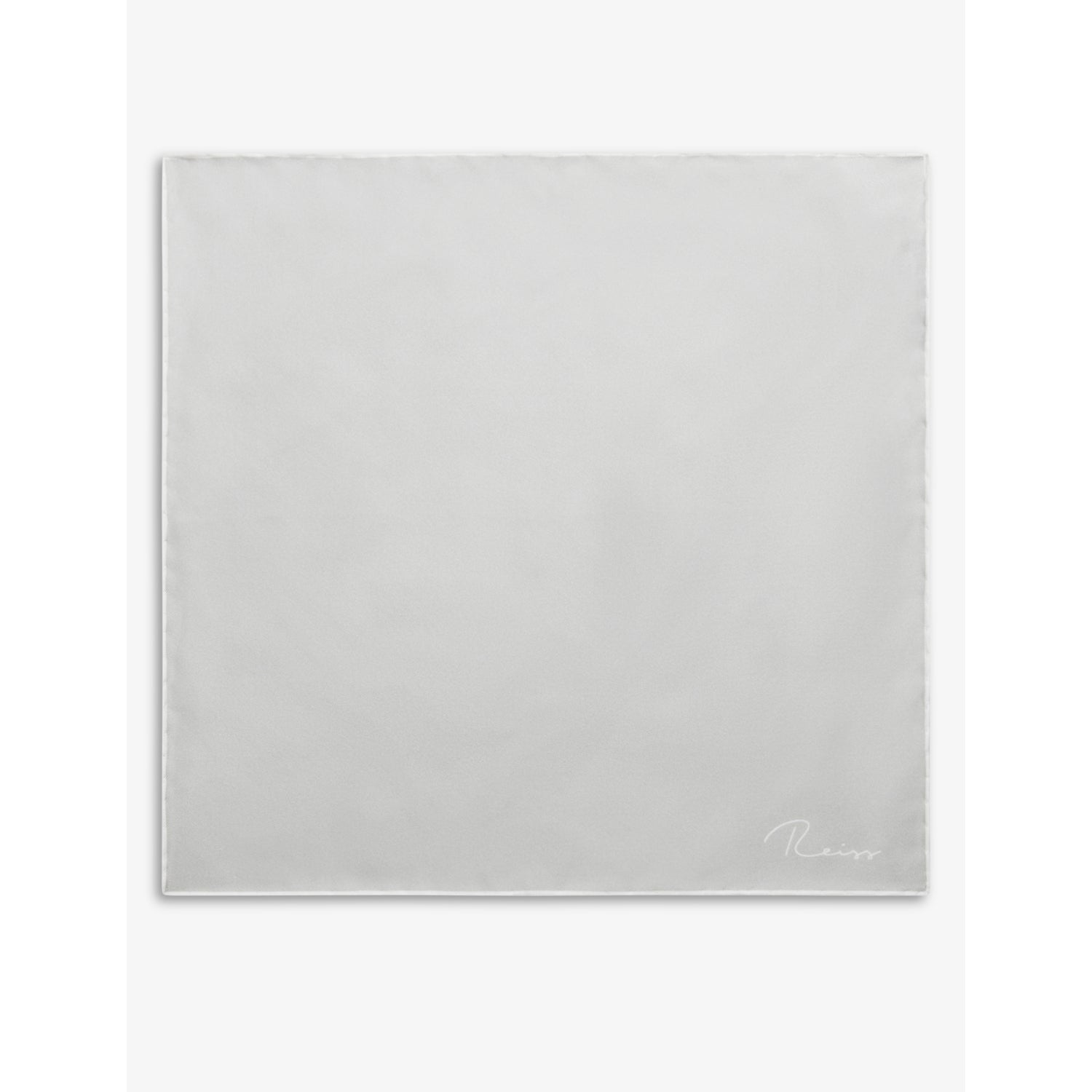 Reiss Ceremony logo-print silk pocket square