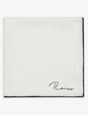 Reiss Ceremony silk pocket square 32cm (British brand)