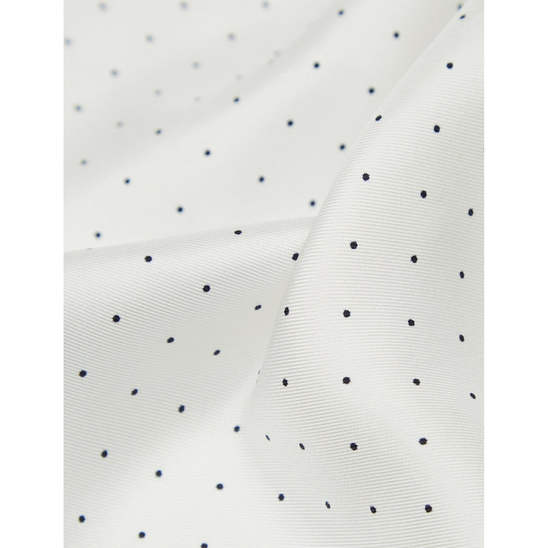 Reiss polka dot silk pocket square 32cm, UK version