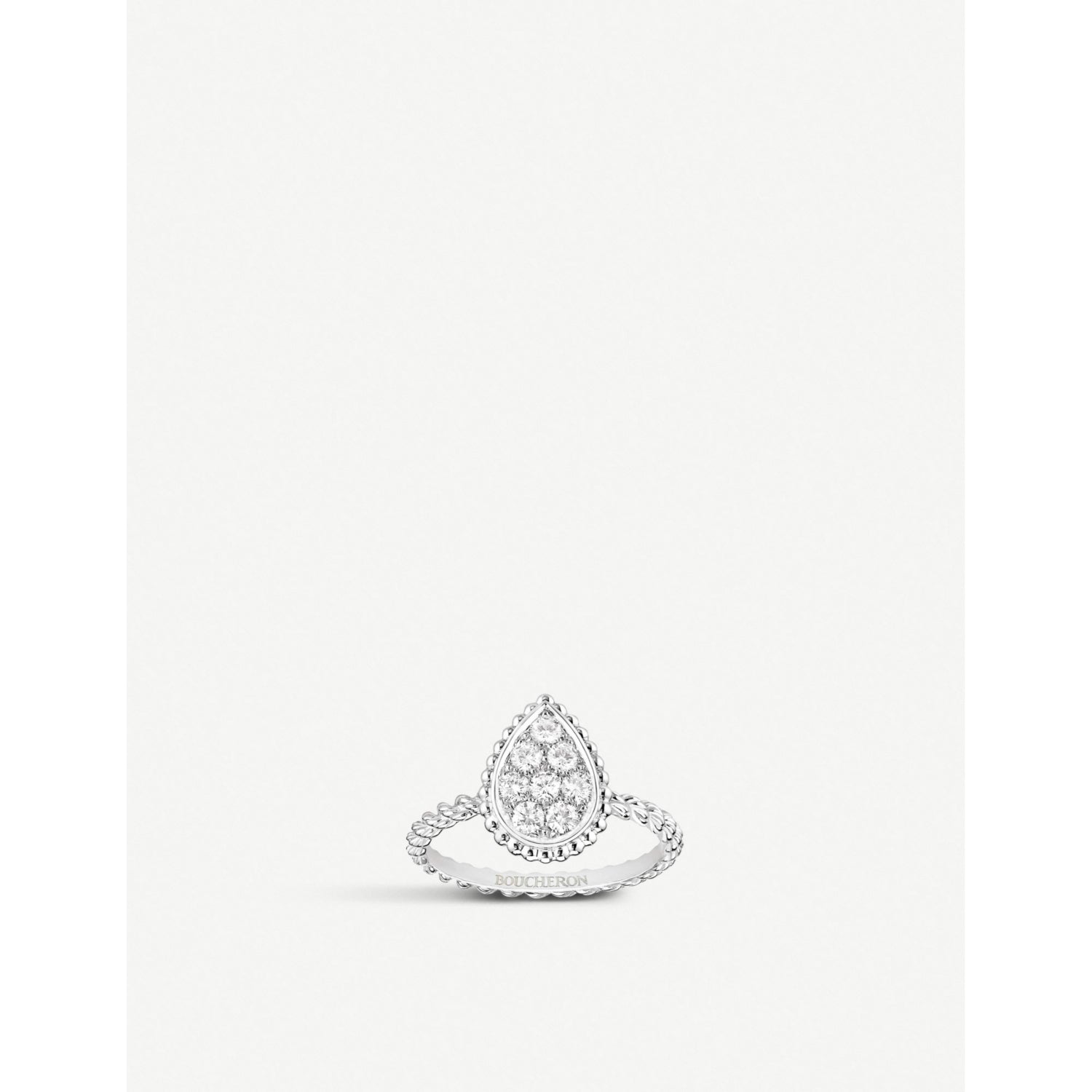 Serpent Bohème 18ct white-gold and 0.32ct brilliant-cut diamond ring - 53mm