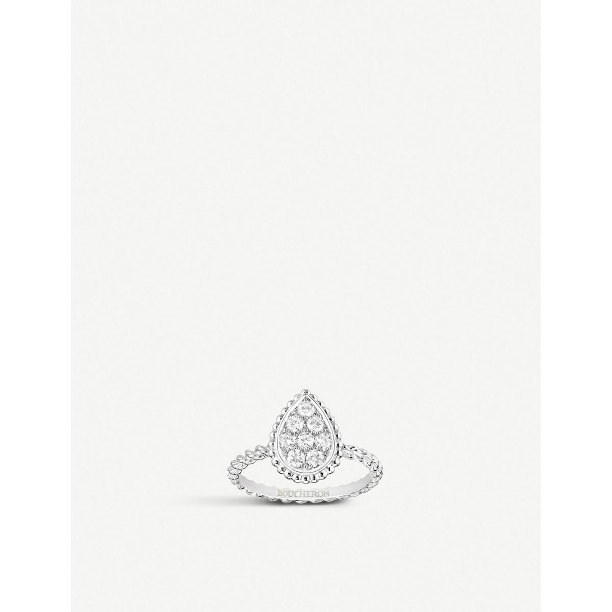 Serpent Bohème 18ct white-gold and 0.32ct brilliant-cut diamond ring - 53mm