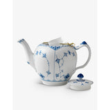 Royal Copenhagen porcelain teapot Blue Fluted Half Lace 1L (British brand)