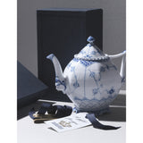 Royal Copenhagen Blue Fluted Full Lace teapot 1L - British product