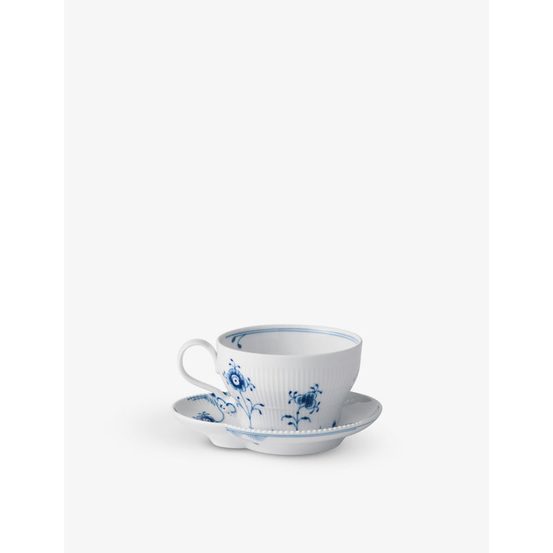 Royal Copenhagen Blue Elements porcelain cup and saucer set 6.5cm (British brand)