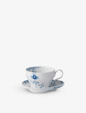 Royal Copenhagen Blue Elements porcelain cup and saucer set 6.5cm (British brand)