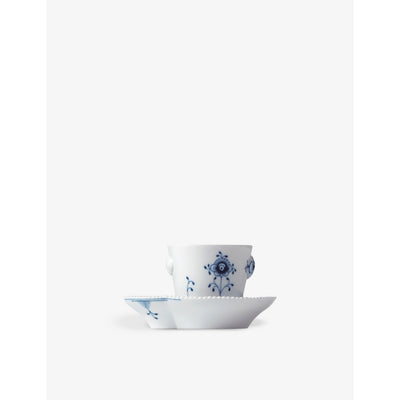 selfridges Royal Copenhagen Blue Elements Porcelain Espresso Cup and Saucer Set, 5.5 cm- Buy online at McGrocer