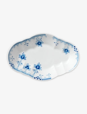 Royal Copenhagen Blue Elements porcelain dish 23cm, imported from the UK