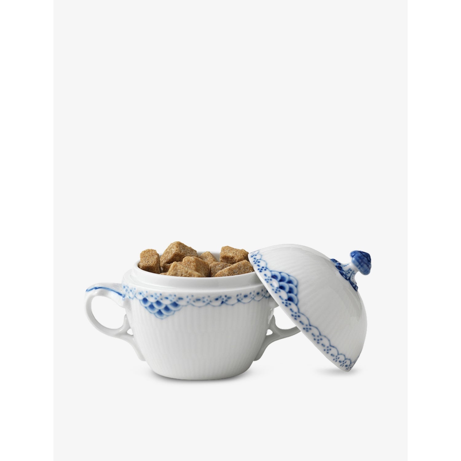 Royal Copenhagen Princess lace-painted porcelain sugar bowl 11cm - British product