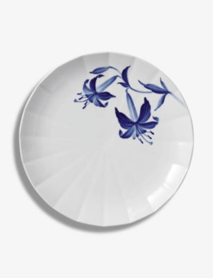 Royal Copenhagen porcelain plate Lily design 27cm, imported from the UK