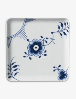 Royal Copenhagen Blue Fluted Mega square plate 24cm - British product