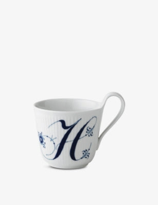 Royal Copenhagen porcelain mug Alphabet H 330ml, UK version