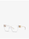 Miu Miu MU 04UV clear acetate square glasses 52mm lens, UK version