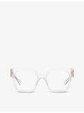 Miu Miu MU 04UV clear acetate square glasses 52mm lens, UK version