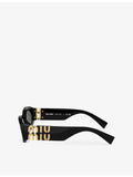 Miu Miu oval acetate sunglasses MU 11WS, imported from the UK