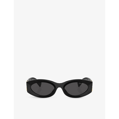 selfridges Miu Miu MU 11WS Oval-Frame Acetate Sunglasses- Buy online at McGrocer