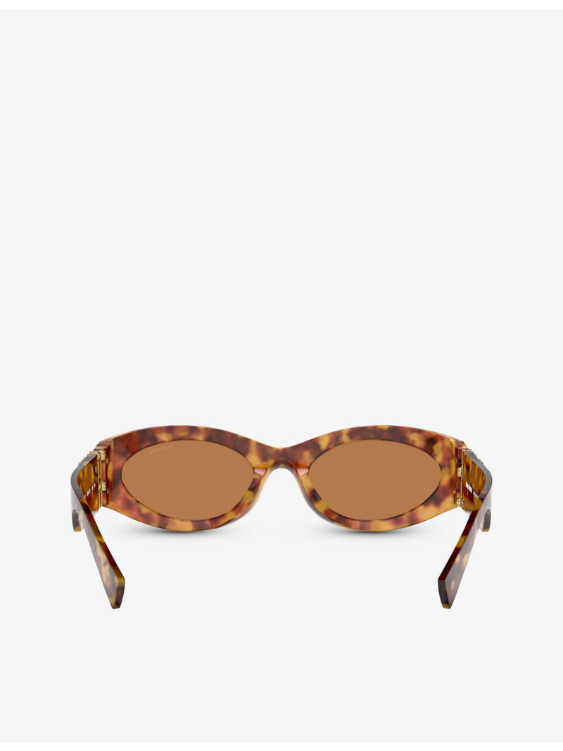 Miu Miu oval acetate sunglasses in MU 11WS style - British product