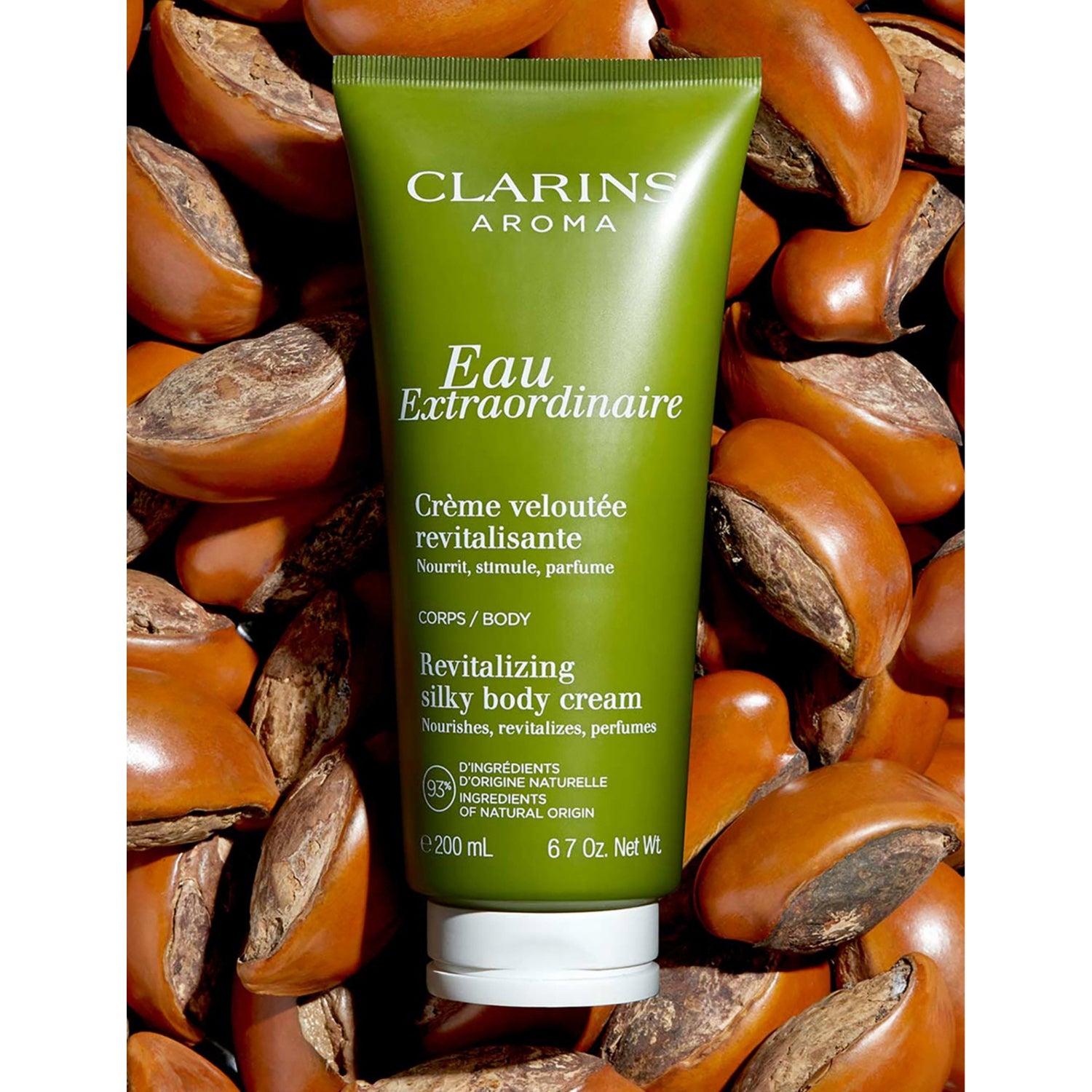 Clarins Eau Extraordinaire invigorating body cream 200ml (British brand)