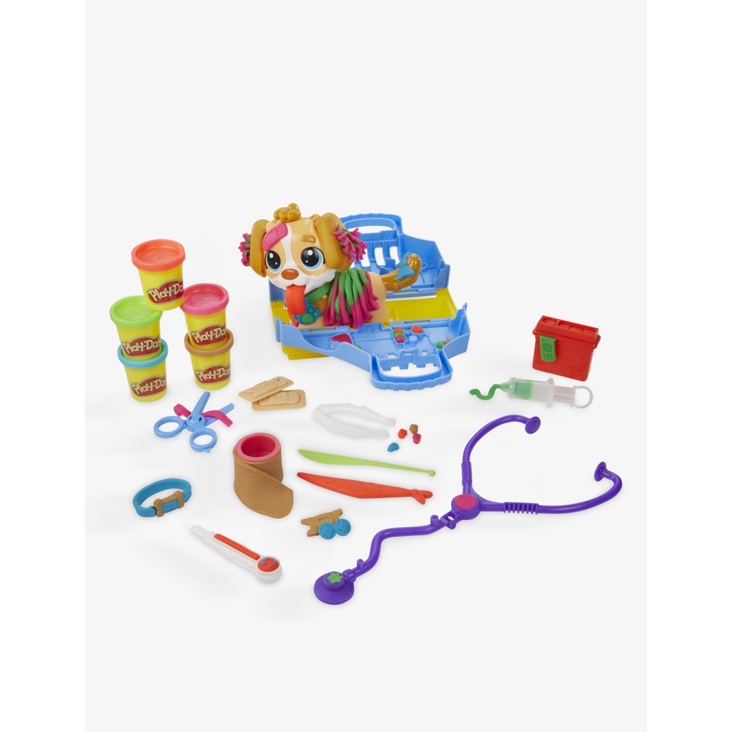 Play-Doh Care 'n Carry vet playset with carrier, 21.5cm (British brand)